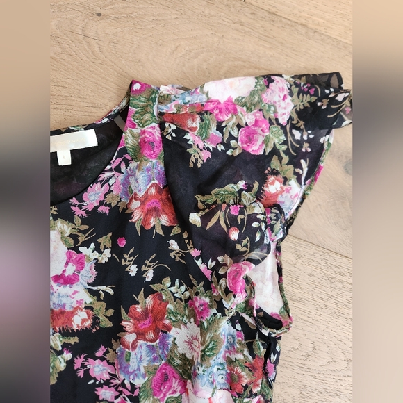 Loveshackfancy Garner Frill-Sleeve Floral Mini Dress, size 6 - Picture 5 of 13